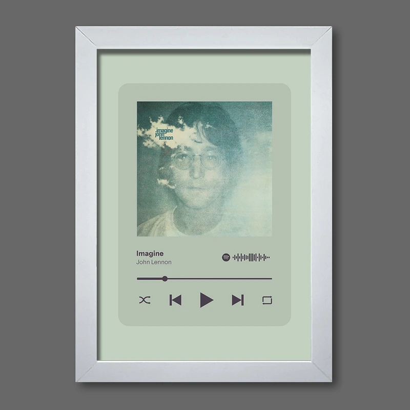 تابلو مدل موزیکال طرح Imagine by John Lennon