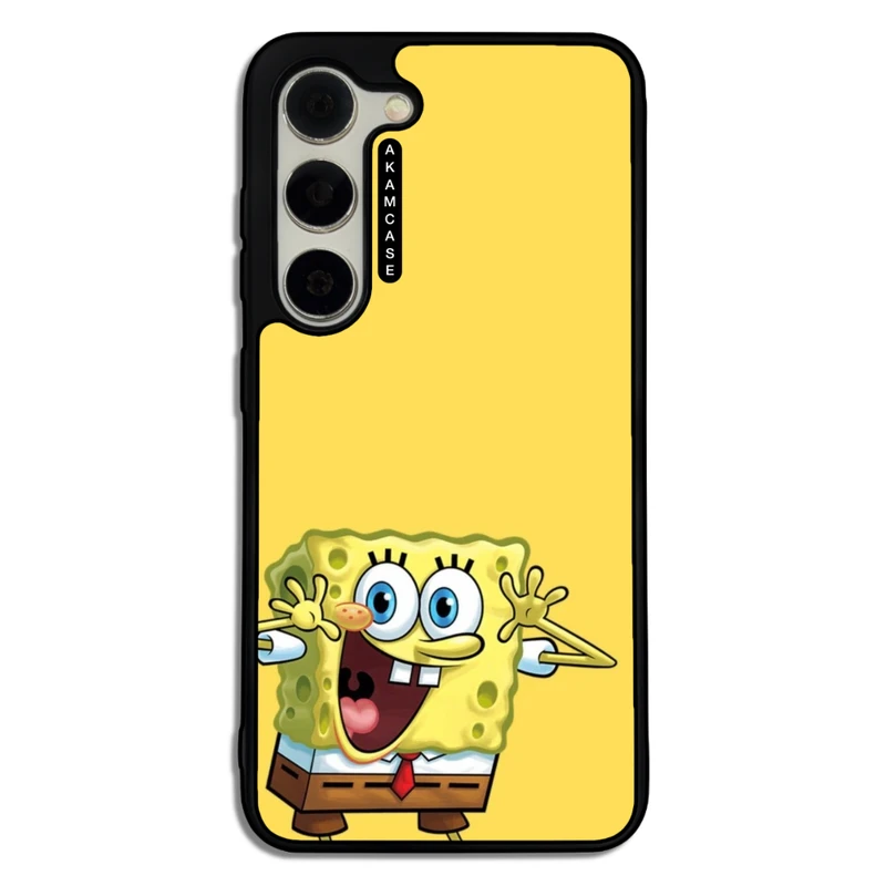 کاور آکام مدل AMC-WSGS23-SPONGE BOB11 مناسب برای گوشی موبایل سامسونگ Galaxy S23