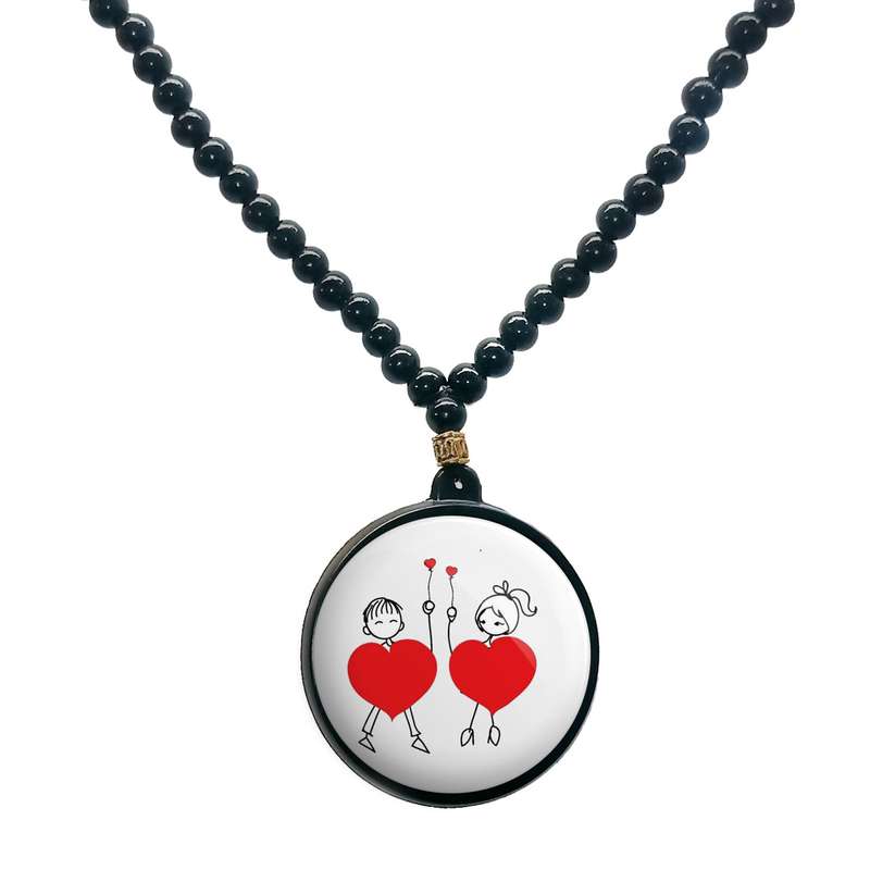 گردنبند پرمانه طرح love کد pmd.24438 مدل دو طرفه