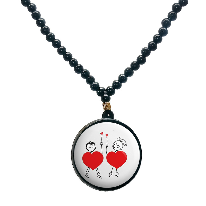 گردنبند پرمانه طرح love کد pmd.24438 مدل دو طرفه