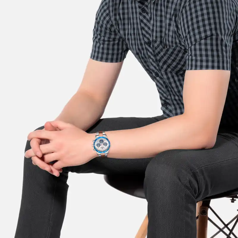 ساعت مچی عقربه ای مردانه جیکوب جنسن مدل Linear 621