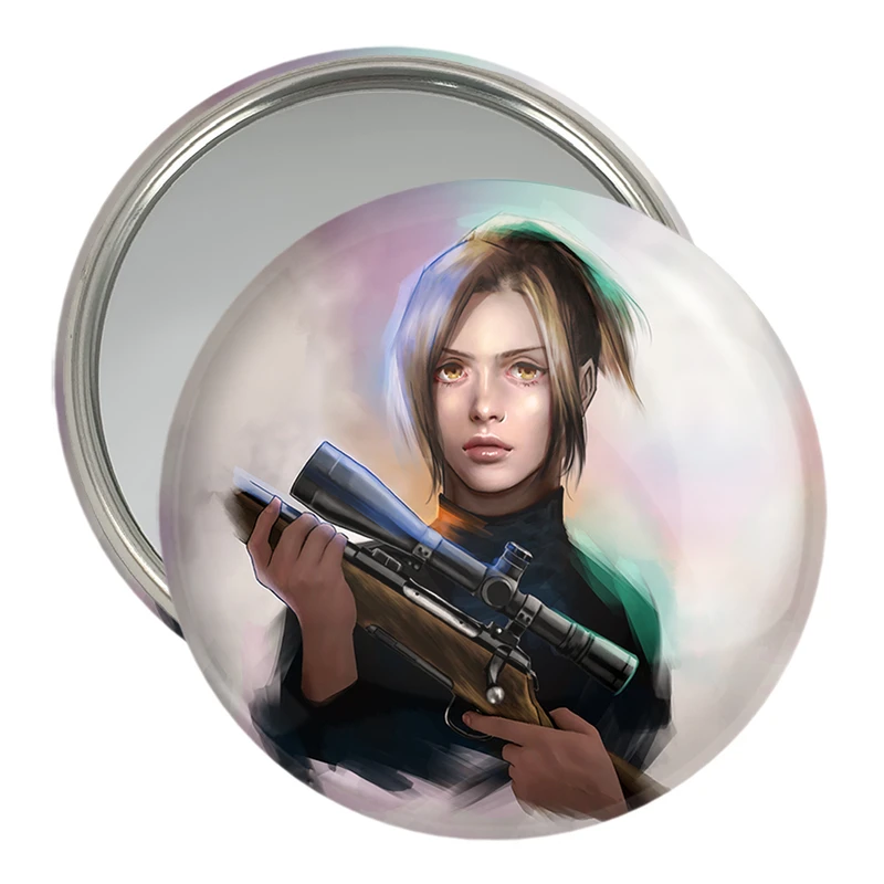 آینه جیبی خندالو مدل ساشا انیمه اتک آن تایتان Attack on Titan  کد 18596