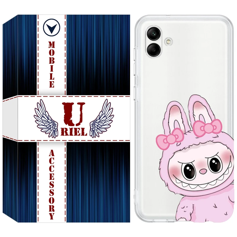کاور یوریل مدل Clear کد 118 طرح لبوبو Labubu مناسب برای گوشی موبایل سامسونگ Galaxy A04e