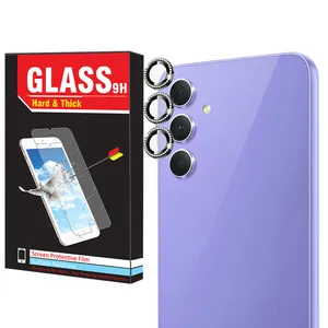 محافظ لنز دوربین هارد اند تیک مدل Ring Metal Diamond مناسب برای گوشی موبایل سامسونگ Galaxy A34 5G
