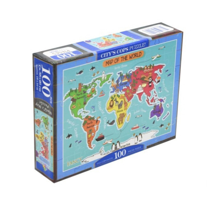  پازل 100 تکه مدل نقشه کشورها کد 8020