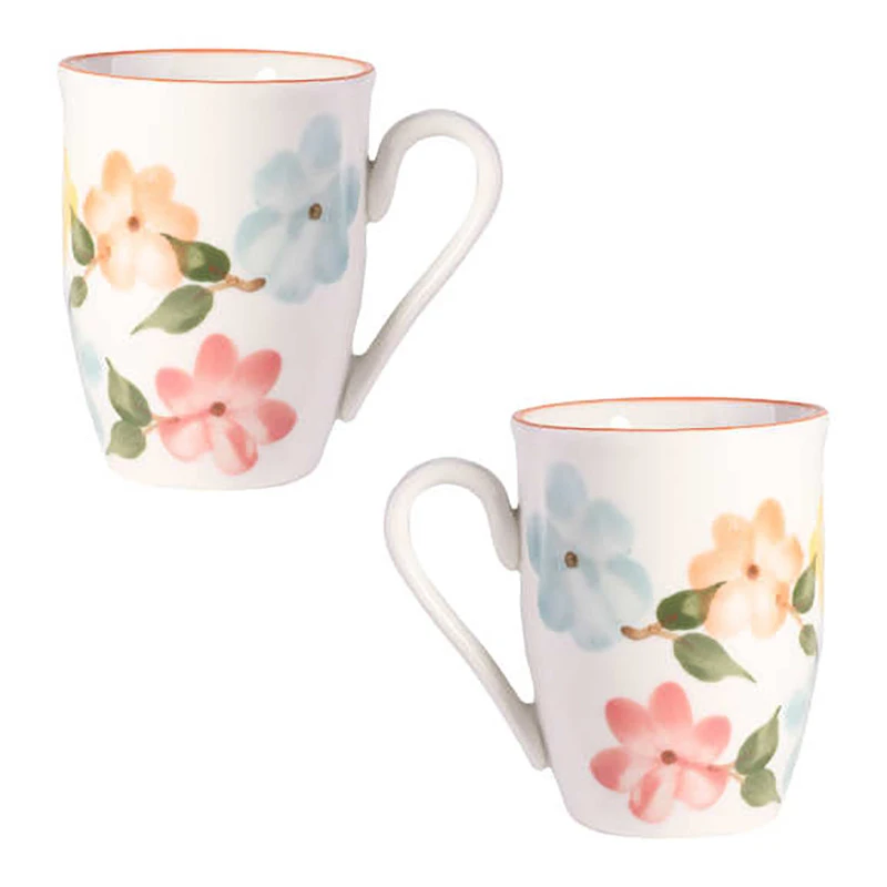 لیوان مدل  بهار گلها بسته 2 عددی