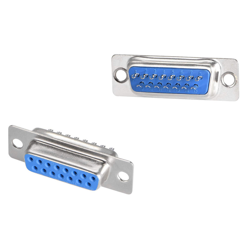 کانکتور سریال مادگی 15 پین مدل DB15-2.Row بسته 2 عددی
