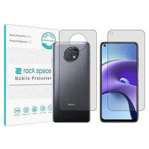 Rockspace transparent screen protector HyGEL model suitable for Xiaomi Redmi Note 9T mobile phone with back protector