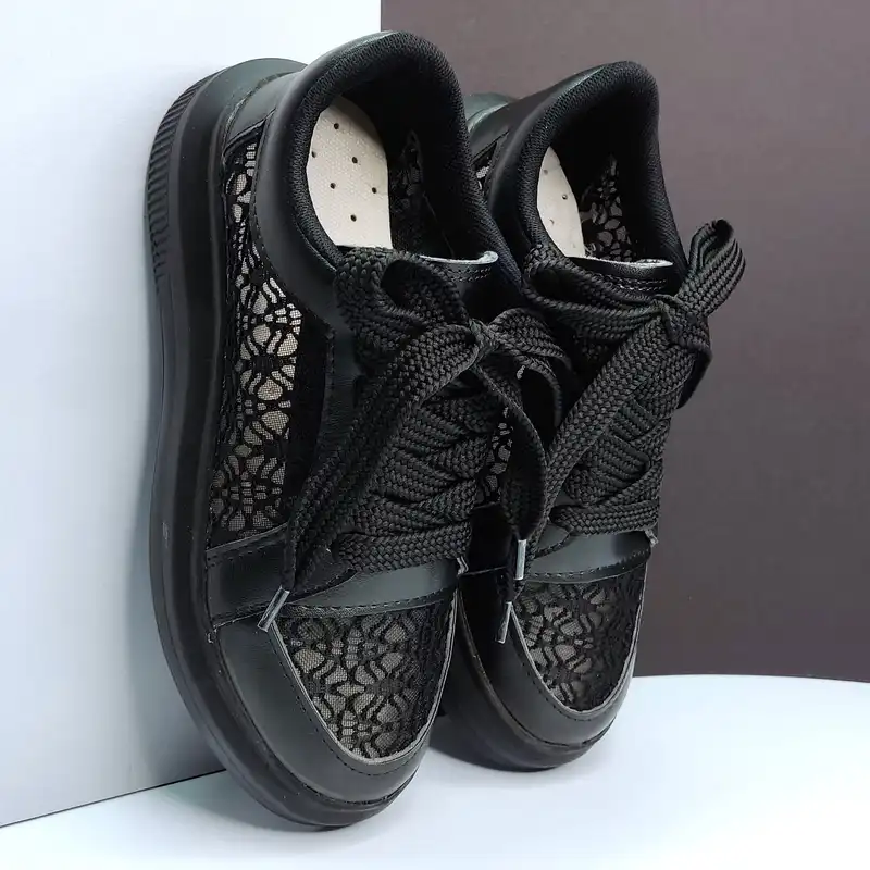 کفش روزمره زنانه مدل گیپور رنگ مشکی