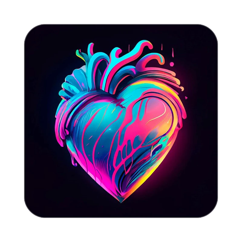 زیر لیوانی کاکتی مدل عاشقانه کد mp13007