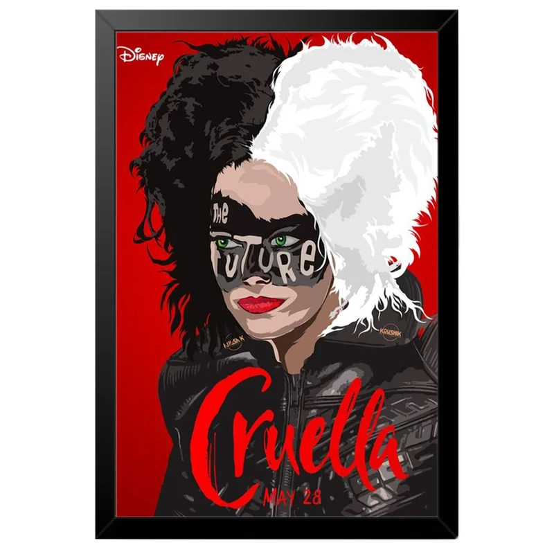 تابلو بکلیت طرح فیلم کروئلا مدل B-po2048 فریم مشکی