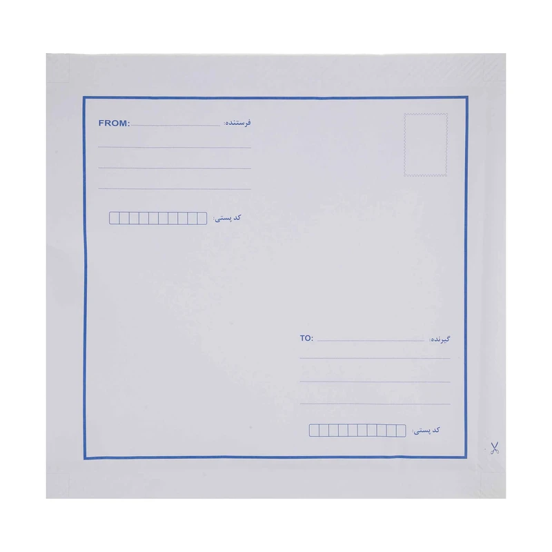 پاکت نامه پستی مدل نایلونی سایز B4 بسته 100 عددی
