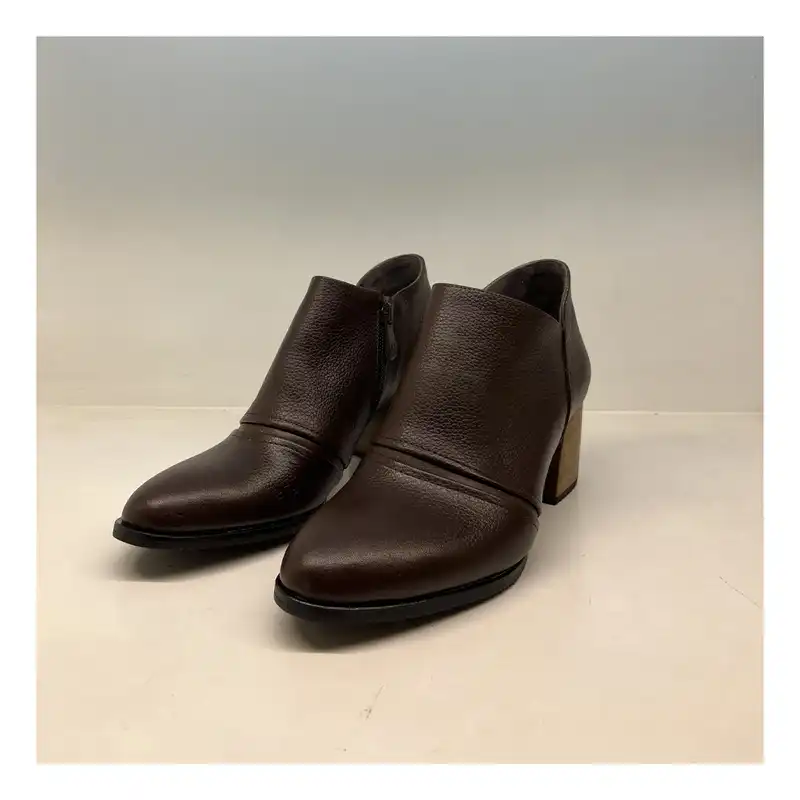 کفش زنانه سرزمین چرم مدل 1597 رنگ قهوه ای