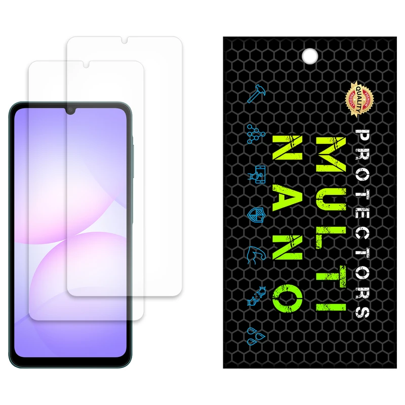 محافظ صفحه نمایش مات مولتی نانو مدل X-S2M مناسب برای گوشی موبایل سامسونگ Galaxy M 07 بسته دو عددی