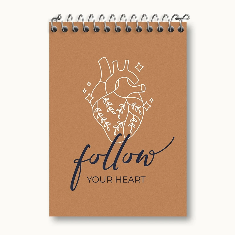 دفتر یادداشت 50 برگ خندالو مدل قلب کد N882