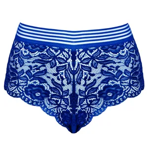 شورت زنانه ماییلدا مدل گیپوری کد 4463 رنگ آبی