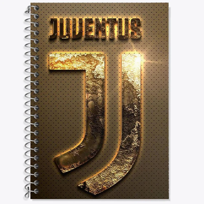دفتر زبان 50 برگ خندالو مدل سه خط طرح باشگاه یوونتوس Juventus کد 2072