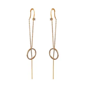 گوشواره طلا 18 عیار زنانه مدل 14045