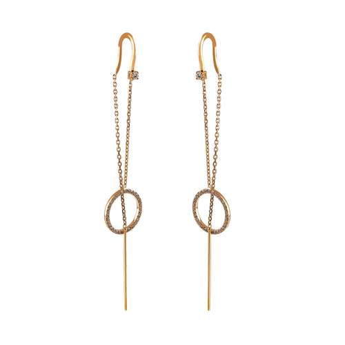 گوشواره طلا 18 عیار زنانه مدل 14045