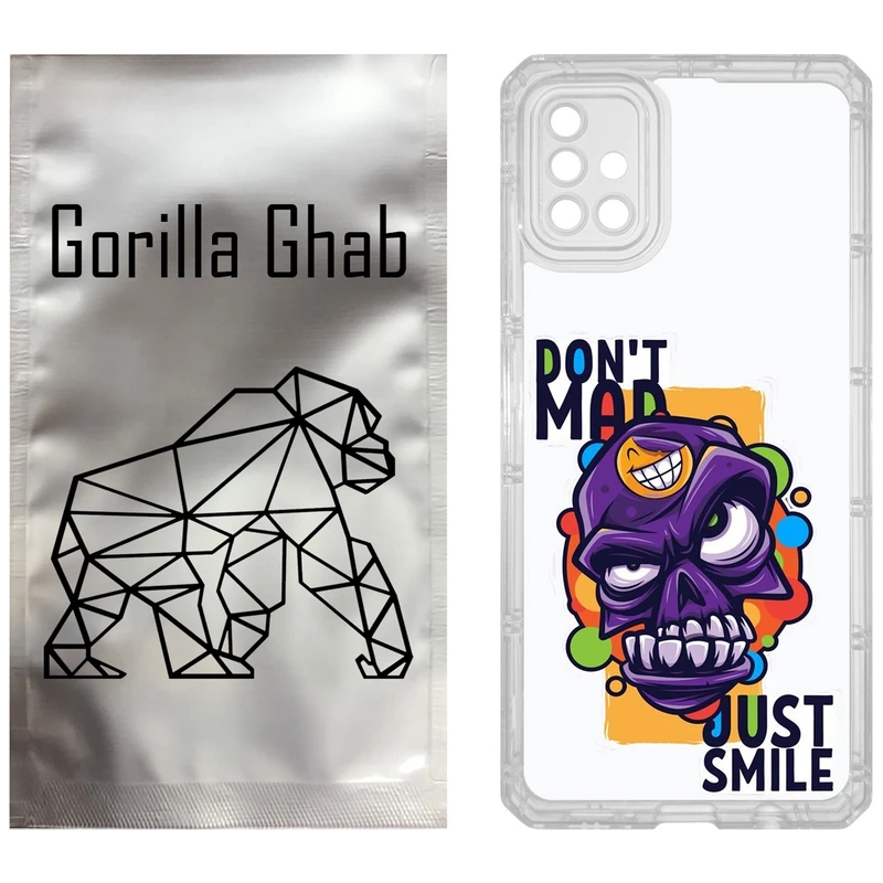 کاور گوریلا قاب مدل CLG کد 33 طرح Smile مناسب برای گوشی موبایل سامسونگ Galaxy A51