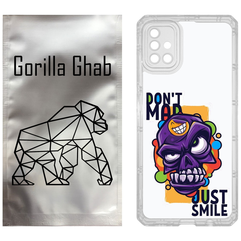 کاور گوریلا قاب مدل CLG کد 33 طرح Smile مناسب برای گوشی موبایل سامسونگ Galaxy A51