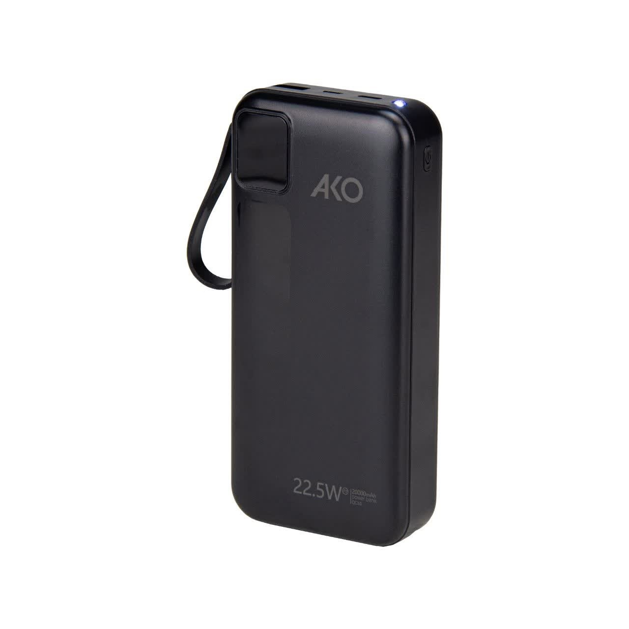 پاوربانک آکو مدل AP-22 با ظرفیت 20000 میلی آمپر ساعت