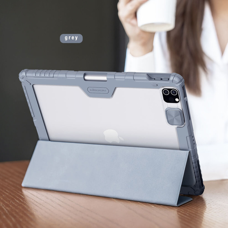 کیف کلاسوری نیلکین مدل Camshield Bumper مناسب برای تبلت اپل  iPad Air 13 2025 / iPad Air 13 2024 / iPad Pro 12.9 2022 / 2021 / 2020