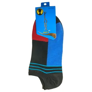جوراب ساق کوتاه فلورا مدل  Nano cotton 