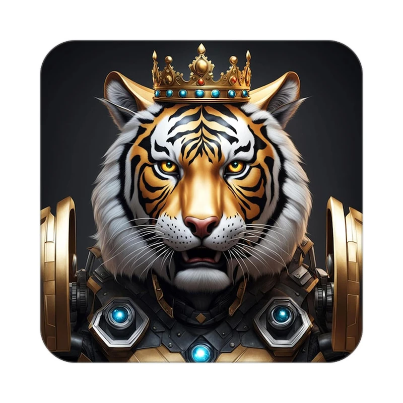 زیر لیوانی کاکتی طرح شیر مدل mp24025