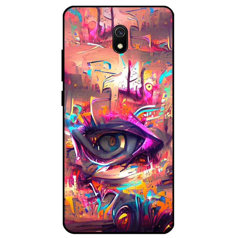 کاور مگافون طرح چشم مدل 2823 مناسب برای گوشی موبایل شیائومی Redmi 8A  