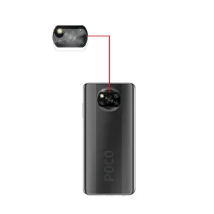 محافظ لنز دوربین مدل PG مناسب برای گوشی موبایل شیائومی POCO X3