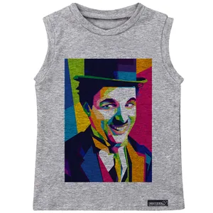 تاپ دخترانه 27 مدل Charlie Chaplin Painting کد MH960