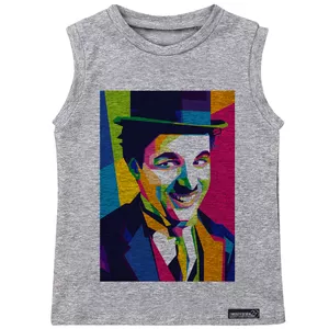 تاپ پسرانه 27 مدل Charlie Chaplin Painting کد MH960