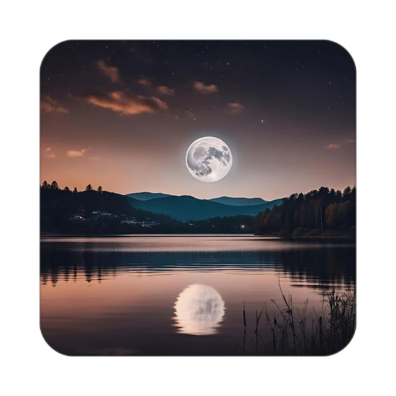 زیر لیوانی کاکتی طرح ماه و ستاره مدل mp53440