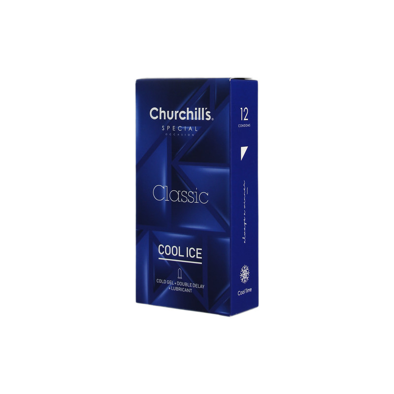 کاندوم چرچیلز مدل Cool Ice بسته 12 عددی کاندوم چرچیلز مدل Cool Ice بسته 12 عددی
