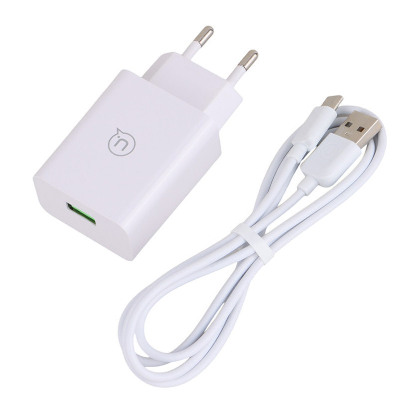 شارژر دیواری 18 وات یوسمز مدل T48 به همراه کابل USB-C