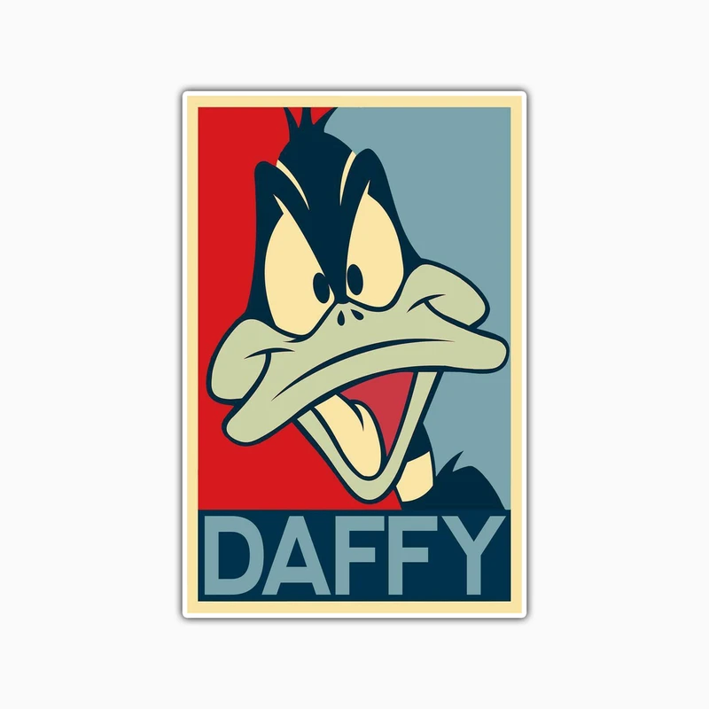 استیکر لپ تاپ و موبایل بووم طرح کارتونی مدل Daffy کد TA18