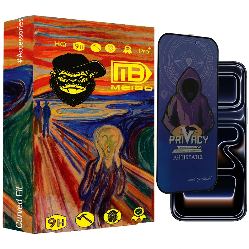 محافظ صفحه نمایش حریم شخصی میبو 021 مدل Mietubl Cover مناسب برای گوشی موبایل اپل iphone 17 pro max