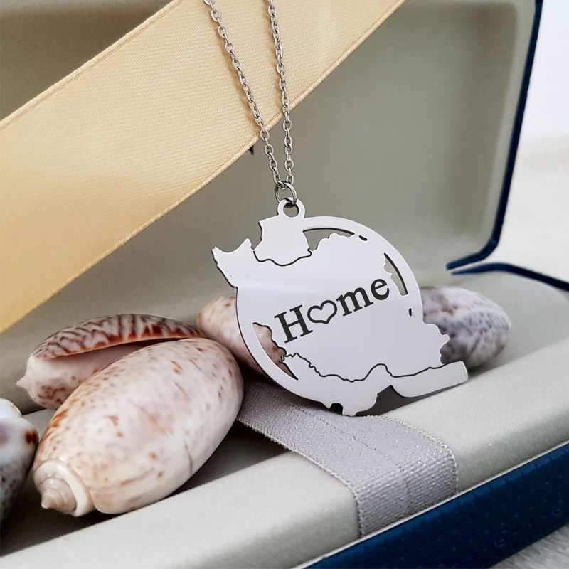 گردنبند زنانه گيلواره زراوشان مدل ایران هوم کد A62