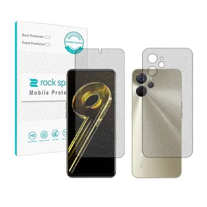 Rockspace HyMTT model Matte screen protector suitable for Realme 9i 5G mobile phone along with the back of the phone