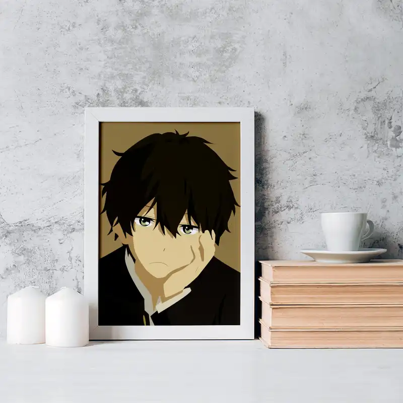 تابلو خندالو مدل اورکی انیمه هیوکا Hyouka کد 17082