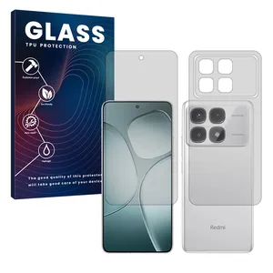 Glass Hydrogel model Transparent Screen Protector for Xiaomi Redmi K70 Ultra mobile phone along with the back protector
