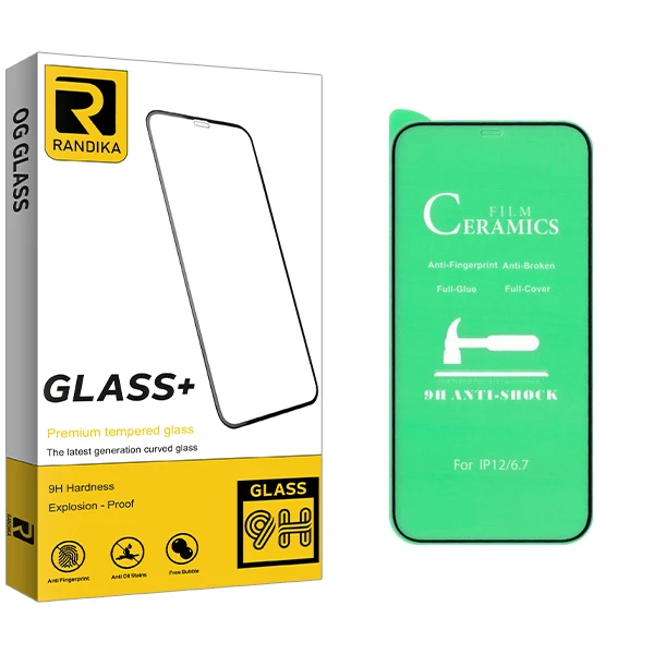 محافظ صفحه نمایش سرامیکی راندیکا مدل GLD مناسب برای گوشی موبایل اپل Iphone 12 Pro Max