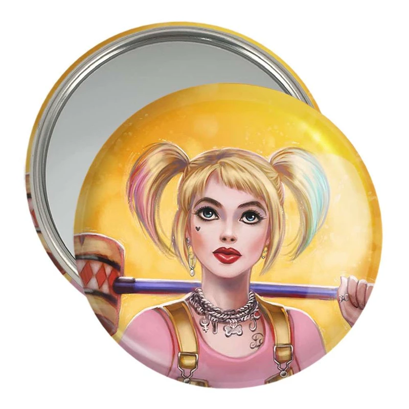 آینه جیبی خندالو طرح هارلی کویین کد 3876