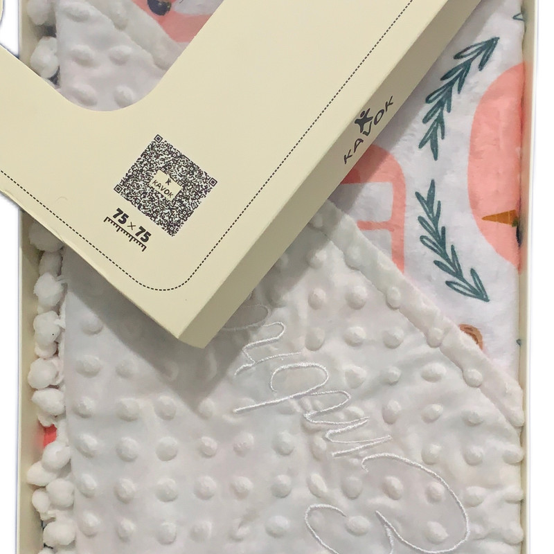 پتو کودک مدل لاما کمان سایز 75x75 سانتی متر