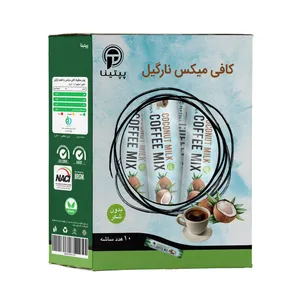کافی میکس با طعم نارگیل بدون شکر پپتینا بسته 10 عددی