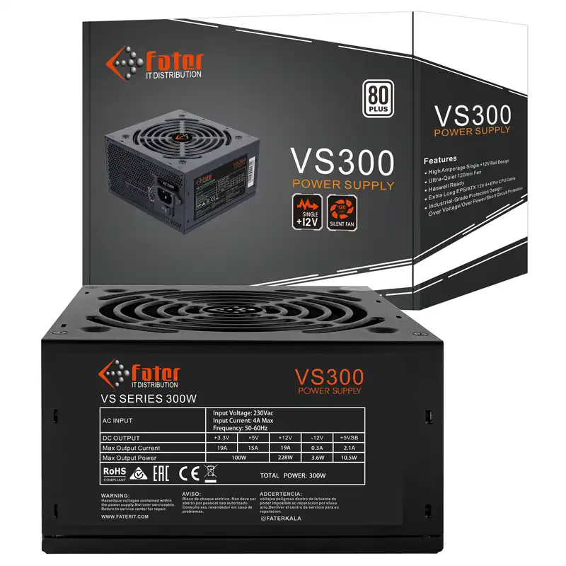منبع تغذیه کامپیوتر فاطر مدل VS300