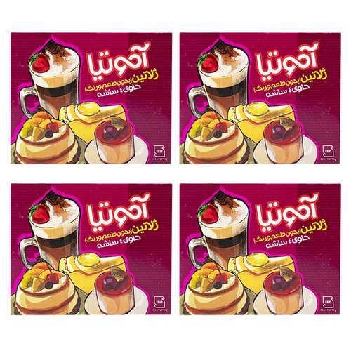پودر ژلاتین آموتیا - 44 گرم مجموعه 4 عددی