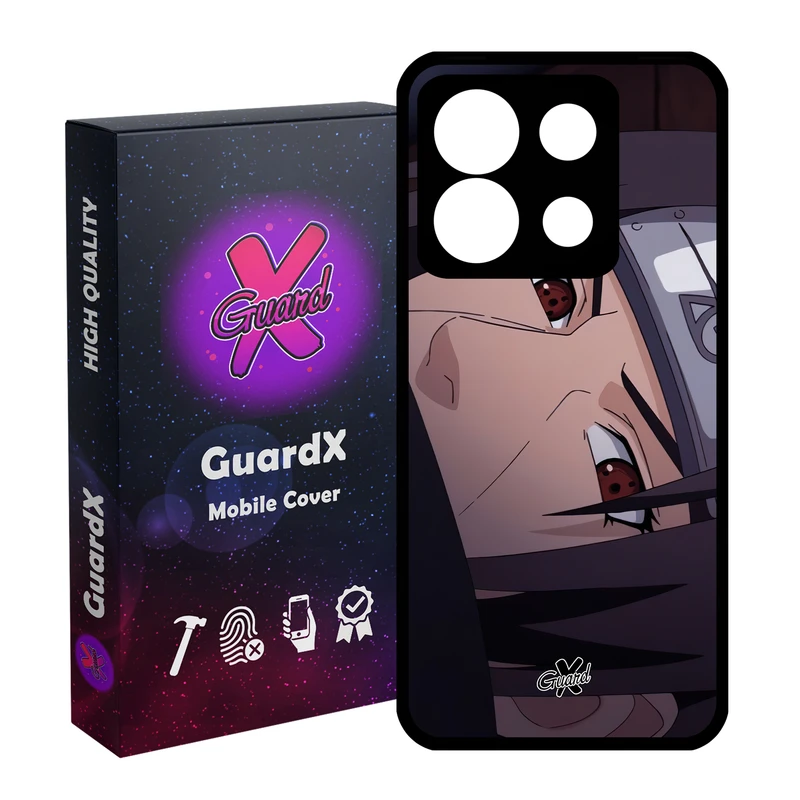 کاور گارد ایکس طرح Itachi Anime مدل Glass10475 مناسب برای گوشی موبایل شیائومی Redmi Note 13 5G