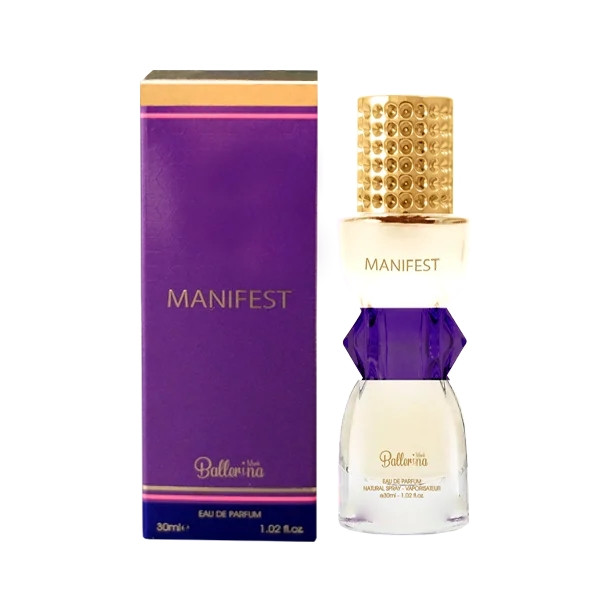 ادوپرفیوم زنانه بالرینا مدل MANIFEST حجم 30 میلیلیتر بسته 6 عددی ادوپرفیوم زنانه بالرینا مدل MANIFEST حجم 30 میلیلیتر بسته 6 عددی